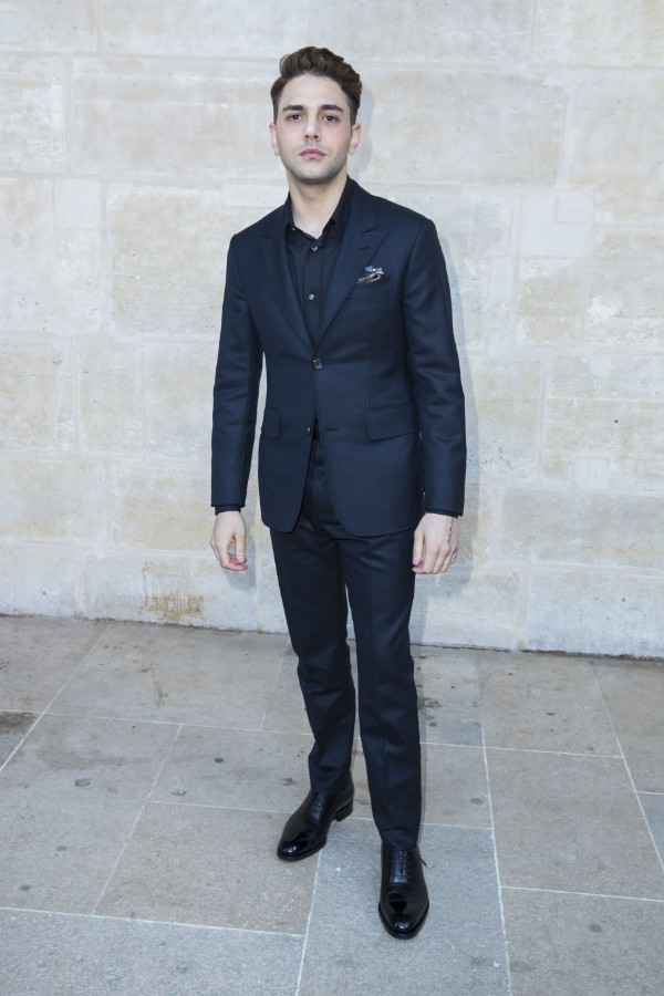 Xavier Dolan attends the Louis Vuitton show as part of the Paris