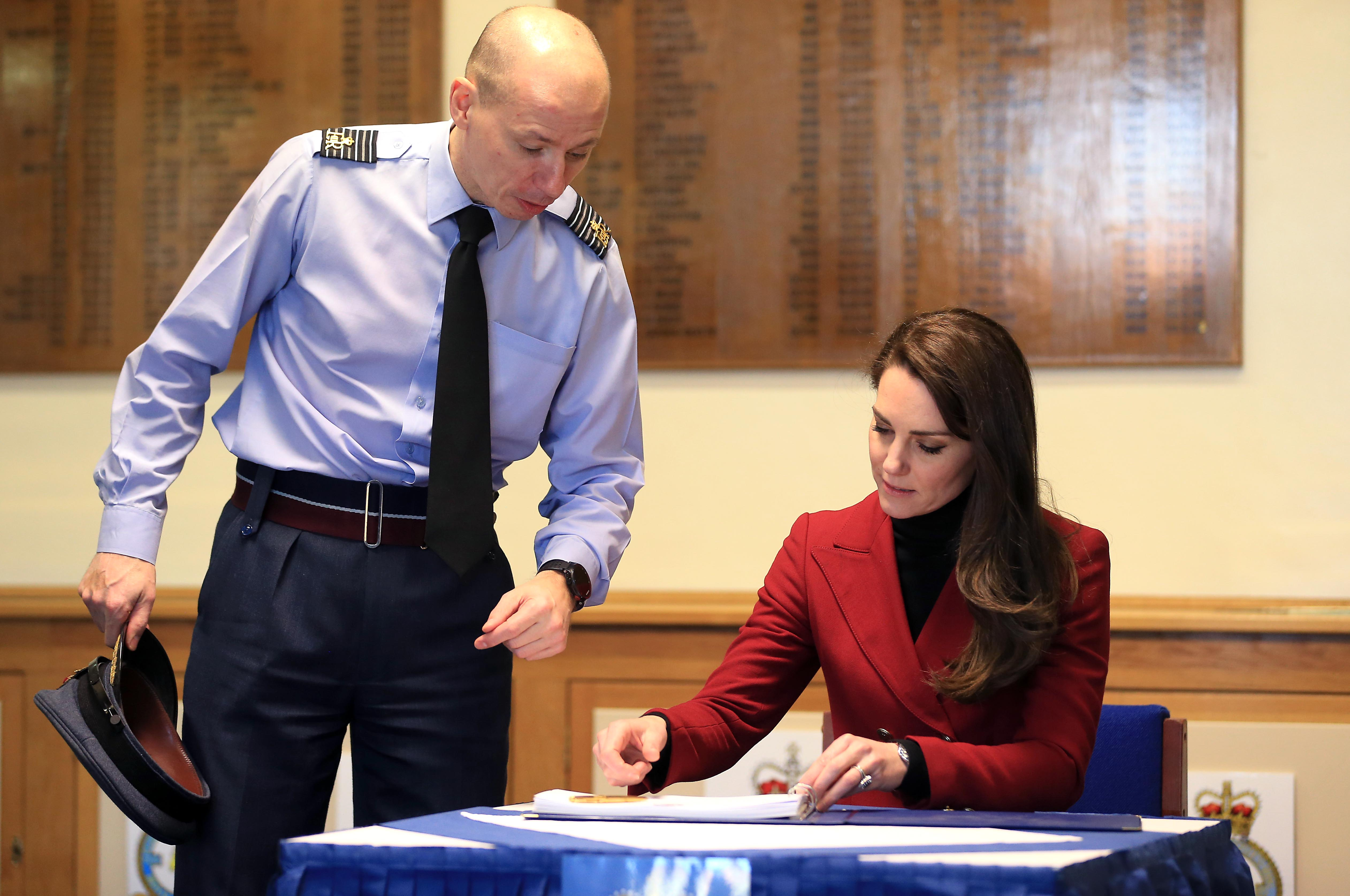 Kate Middleton Spends Valentine's Day With The RAF