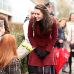 Duchess Kate Wears a Flippy Skirt Suit in Wales