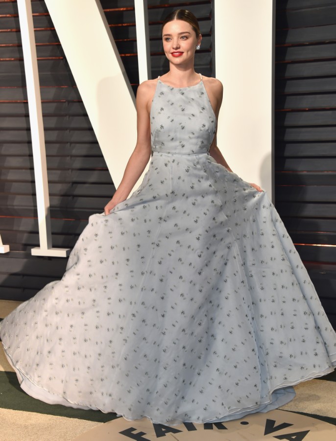 miranda kerr silver dress Miranda Kerr's Met Gala Hair Was All About Glaze Shine