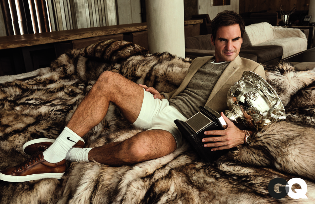 Roger Federer is so good he's beautiful, British GQ