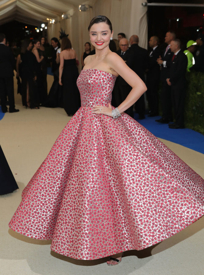 miranda kerr in pink dress Sunday best