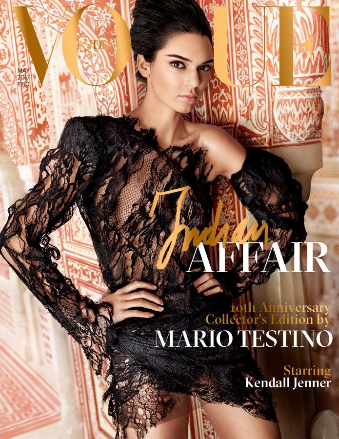 Vogue India May 2017 Kendall Jenner By Mario Testino