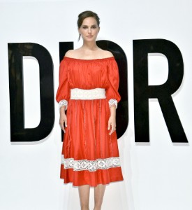 Natalie Portman attends a photocall for new perfume Dior for Love