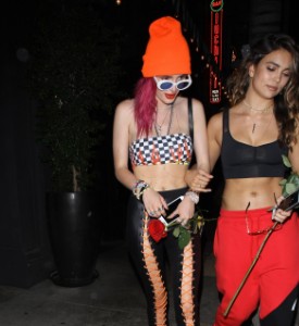 Bella Thorne and a friend leave 