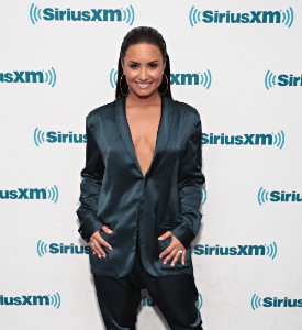 Demi Lovato Visits 'The Morning Mash Up' On SiriusXM Hits 1 Channel At The SiriusXM Studios In New York