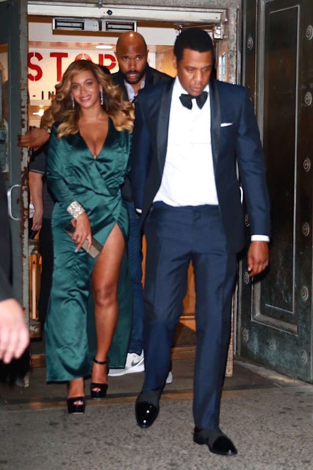 Beyonce and Jay-Z leave Rihanna's 3rd Annual Diamond Ball