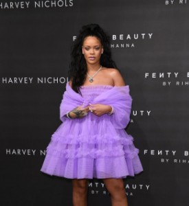Rihanna attends the 'FENTY Beauty' by Rihanna launch