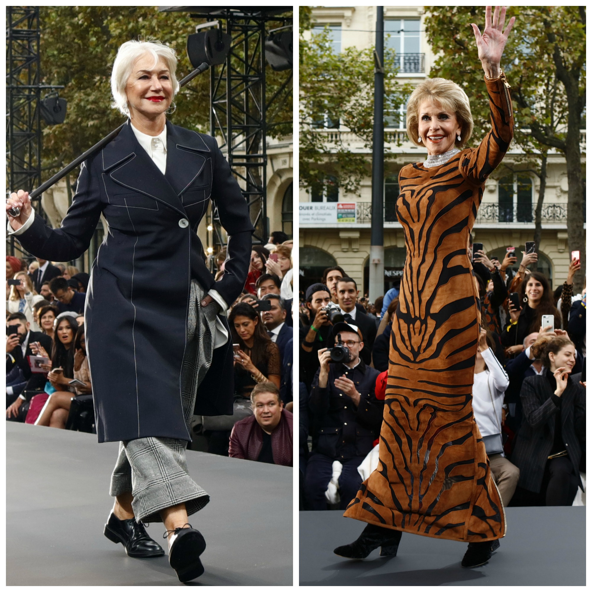 L’Oreal’s Paris Runway Show Featured Helen Mirren AND Jane Fonda - Go ...