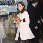 Kate Opts for Winter White in a Visit to a Children&#8217;s Centre