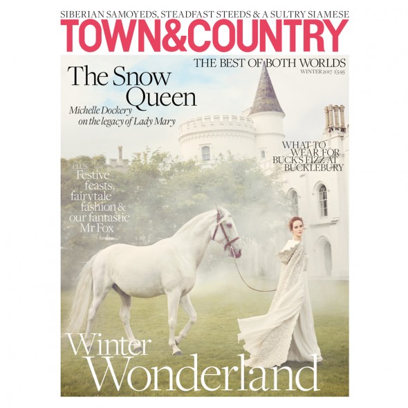 Michelle Dockery Exits 1 The Cover Of Town Country Uk Winter 2017