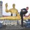 Please Bliss Out On This Statue of Jean-Claude Van Damme Straddling Air