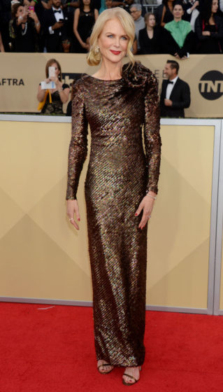 Nicole Kidman wears Armani to the SAG Awards