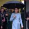 Duchess Kate Opts For Light Blue and a Familiar Frock