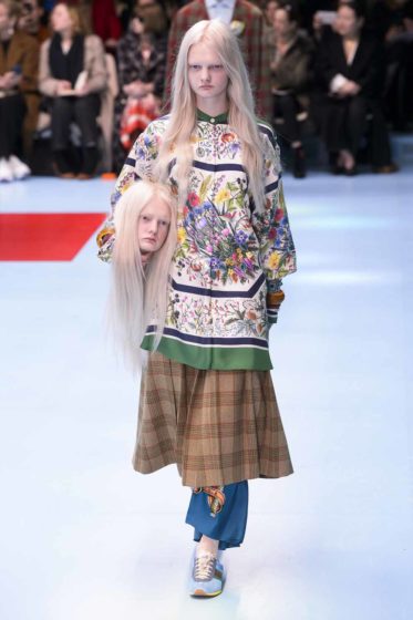 Yes, Models Carried Replicas Of Their Heads At Gucci - Go Fug