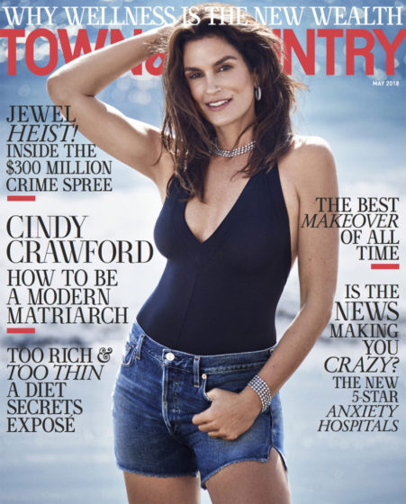 Cindy Crawford Is Town & Country's Cover Model This Month
