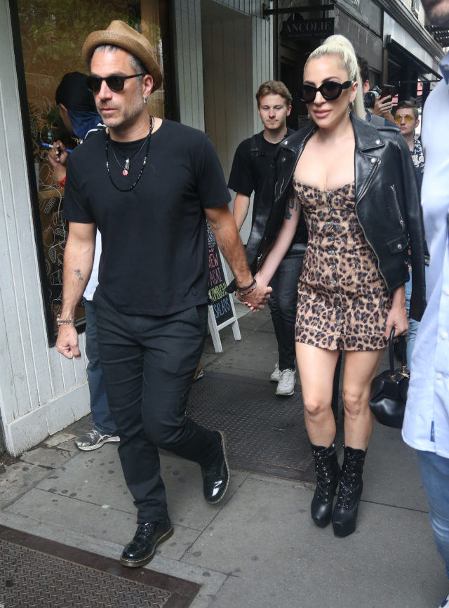 Lady Gaga and Christian Carino Arrive to Electric Lady Recording Studios