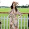 Lily Collins Looks Very Dramatic (and Pretty) at the Cartier Queen’s Cup