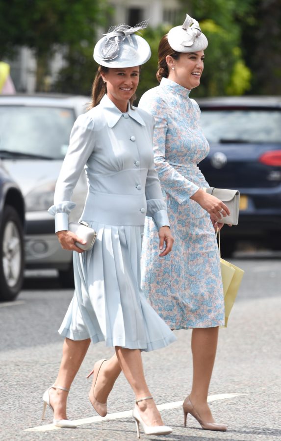 Pippa Middleton Blue Dress at Christening Prince Louis 2018