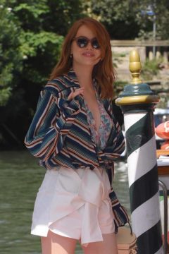 Emma Stone in Louis Vuitton at 'The Favourite' 75th Venice Film