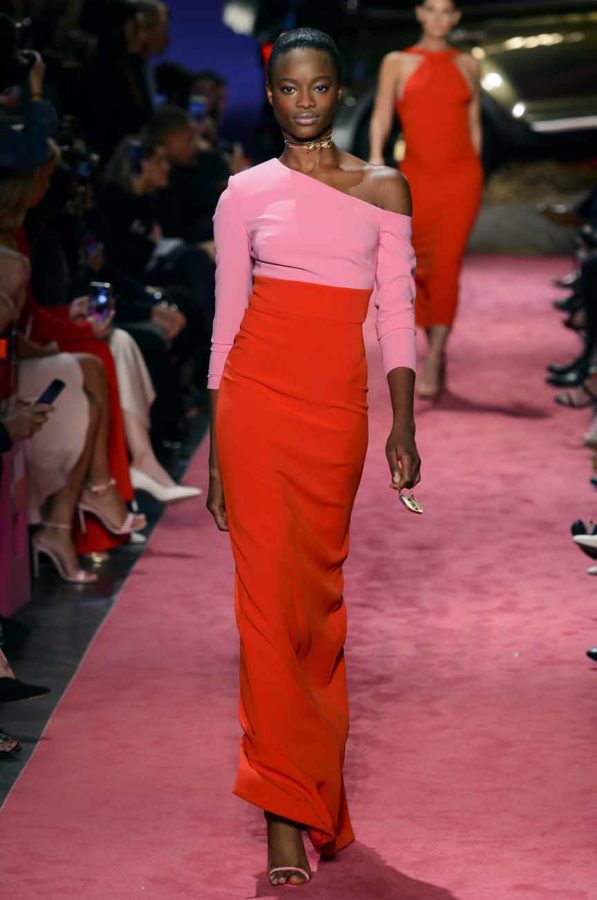 The Renee Dress in Red Orange – BRANDON MAXWELL