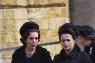 Oooh, It’s Helena Bonham Carter and Olivia Colman in Costume For The Crown