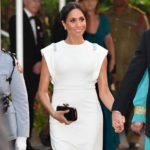 Meghan Caps Day 1 in Tonga in Theia Couture