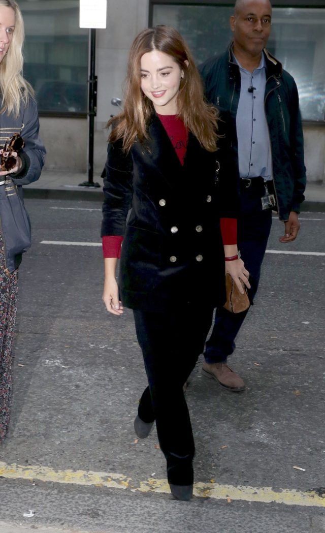 Jenna Coleman out and about, London, UK - 05 Oct 2018