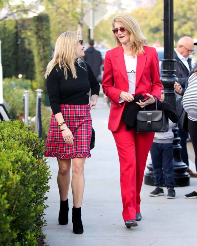 Reese Witherspoon and Laura Dern out and about, Los Angeles, USA - 22 Dec 2018