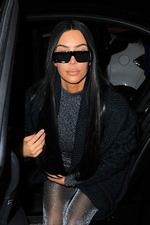 Kim Kardashian Leaves The Ritz Hotel And Goes to Ferdi Restaurant