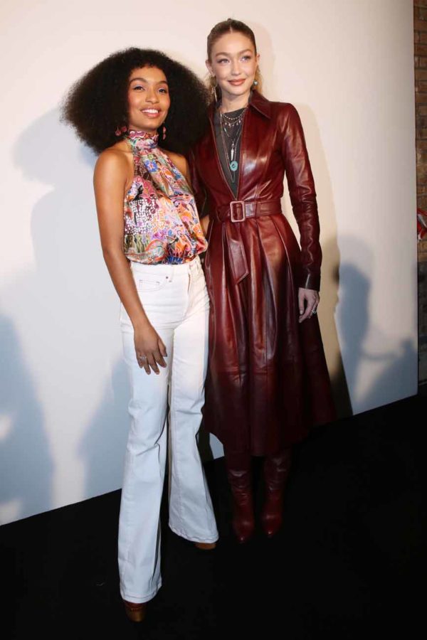 Yara Shahidi Gigi Hadid Both In Tommy Hilfiger Tommy