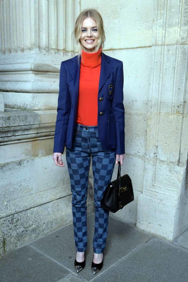 Photo : Emma Stone - Front Row du défilé Louis Vuitton prêt-à