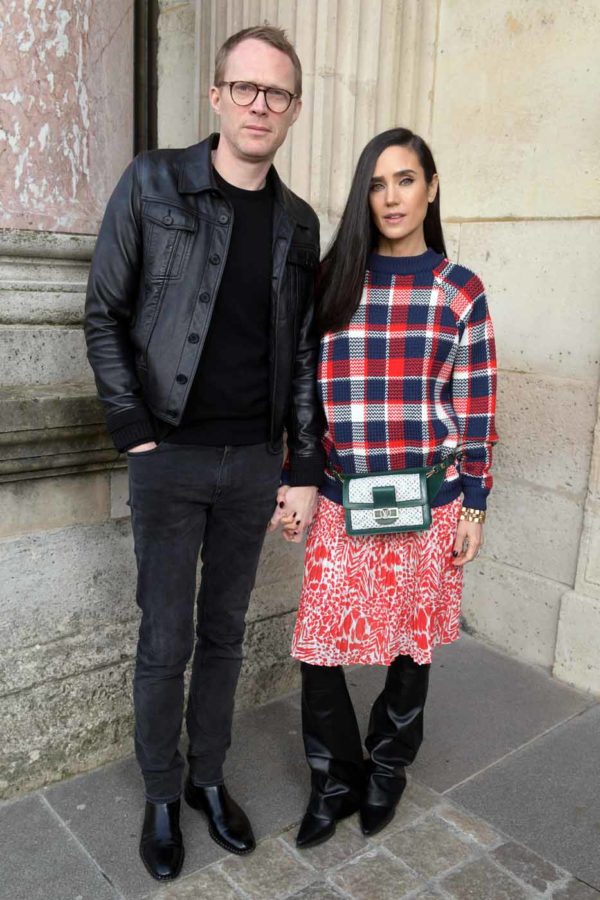 Jennifer Connelly and Paul Bettany make a beeline for Paris Fashion Week  ahead of Louis Vuitton show