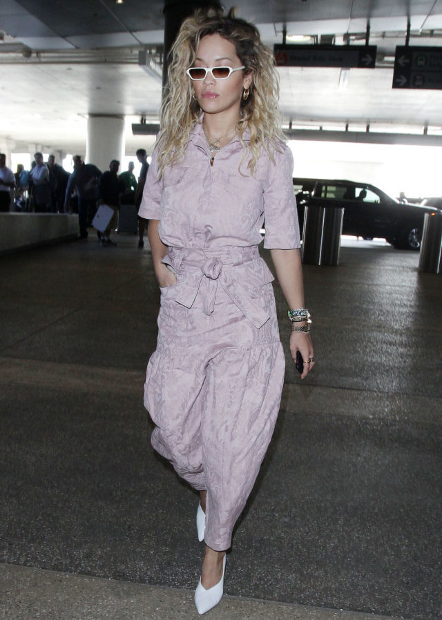 Rita Ora at LAX International Airport, Los Angeles, USA - 16 Apr 2018