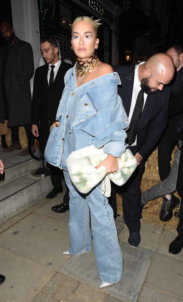 Rita Ora enjoys a night out with Louis Vuitton artistic director Virgil Abloh and her sister Elena Ora