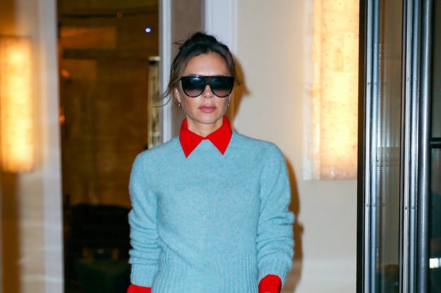 Victoria Beckham Spotted Leaving Midtown Hotel