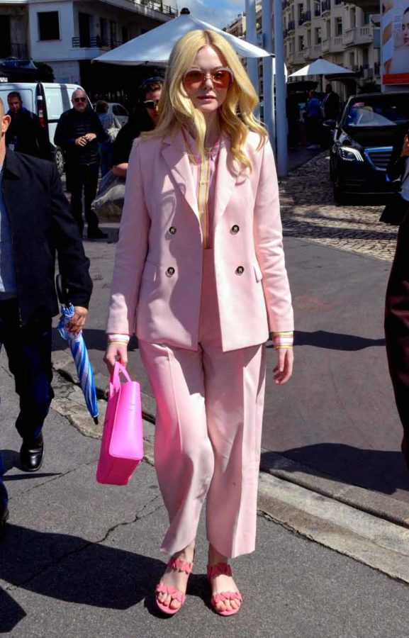 Elle Fanning in a Sandro Suit at Cannes - PureWow