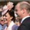 Wills and Kate (in Alexander McQueen) Attend a Buckingham Palace Garden Party