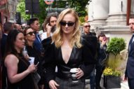Sophie Turner Continues Experimenting With Trousers and Giant Sleeves