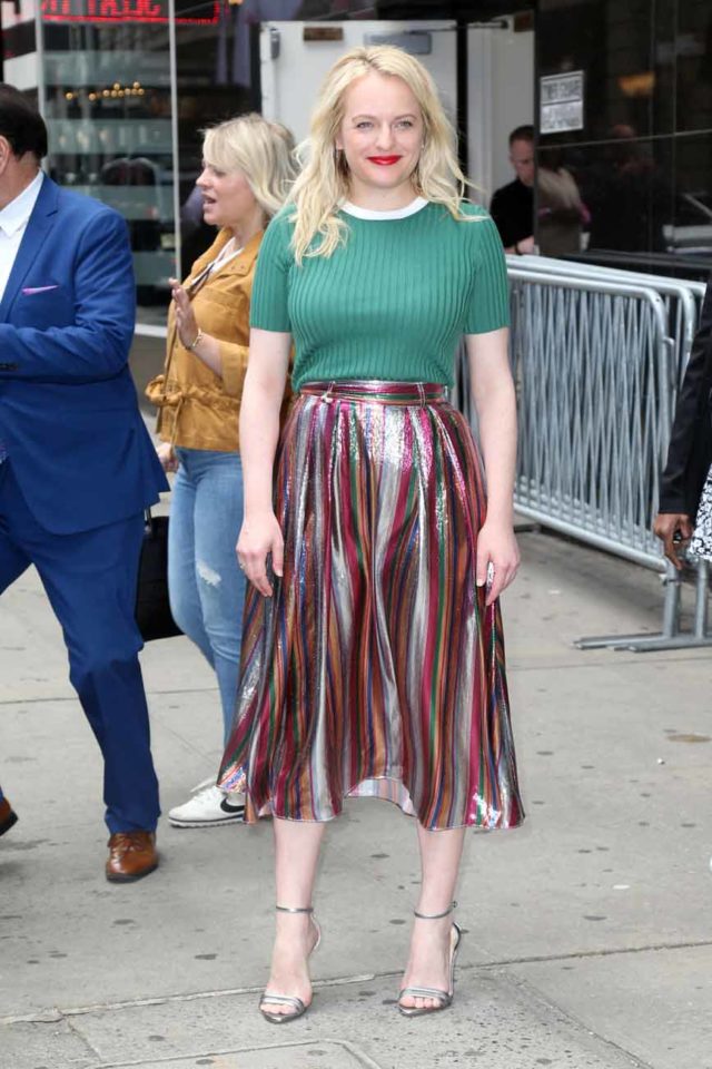 Sienna Miller and Elisabeth Moss at Good Morning America