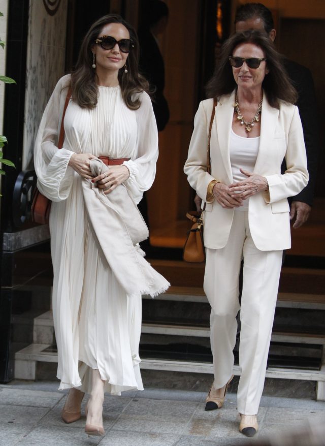 Angelina Jolie and Jacqueline Bisset out and about, Paris, France - 08 Jul 2019