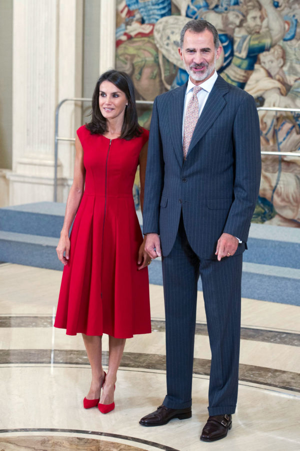 King Felipe Vi And Queen Letizia Spanish Royals Receive 14