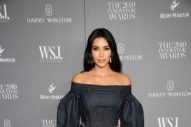 Kim Kardashian Is Back At It In Bonkers Blue Jeans