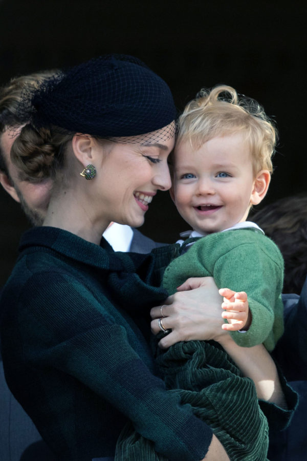 Beatrice Borromeo and son Francesco National Day Celebrations 4