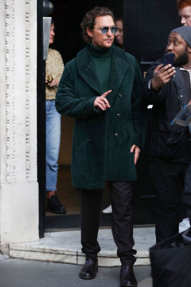 Matthew McConaughey out and about, London, UK - 11 Dec 2019