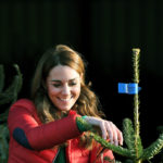 Kate is VERY Festive at the Christmas Tree Farm With Children