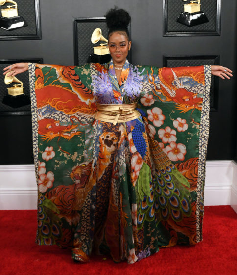 patterns at the 2020 Grammys