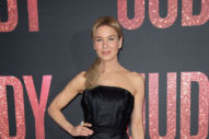 Renee Zellweger’s Immaculate Tailoring Takes a Brief Dip
