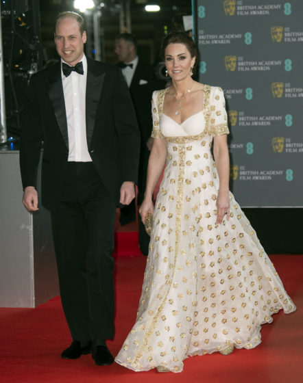 Kate Middleton 2020 BAFTAs Red Carpet Dress McQueen Rewear