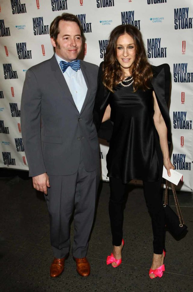 Matthew Broderick and Sarah Jessica Parker arrive at the opening of 'Mary Stuart' in NYC